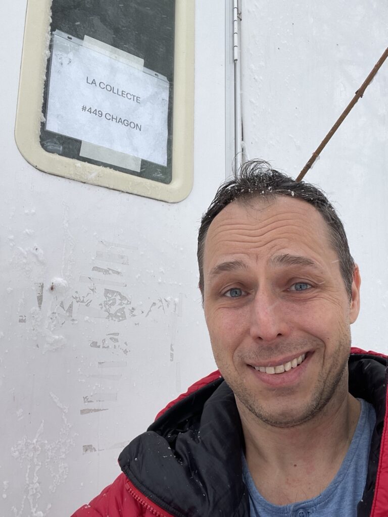 Photo de coulisses pendant la journée de tournage de La Collecte, vue 4