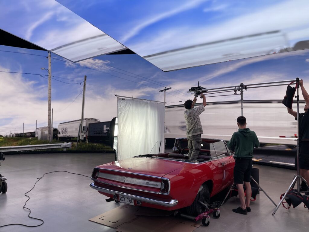 Ricochets virtual production shoot at MELS