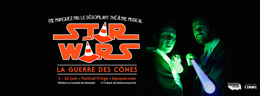 Cover artwork for La Guerre des Cônes at Fringe 2025