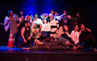 Martin Blais visible in a stage photo from La Guerre des Cônes at Fringe 2025, view 20