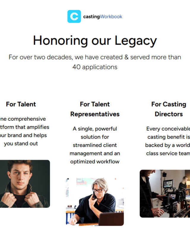 Capture d’écran Casting Workbook / Casting Workbook screenshot