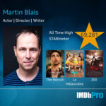 IMDbPro StarMeter — Martin Blais