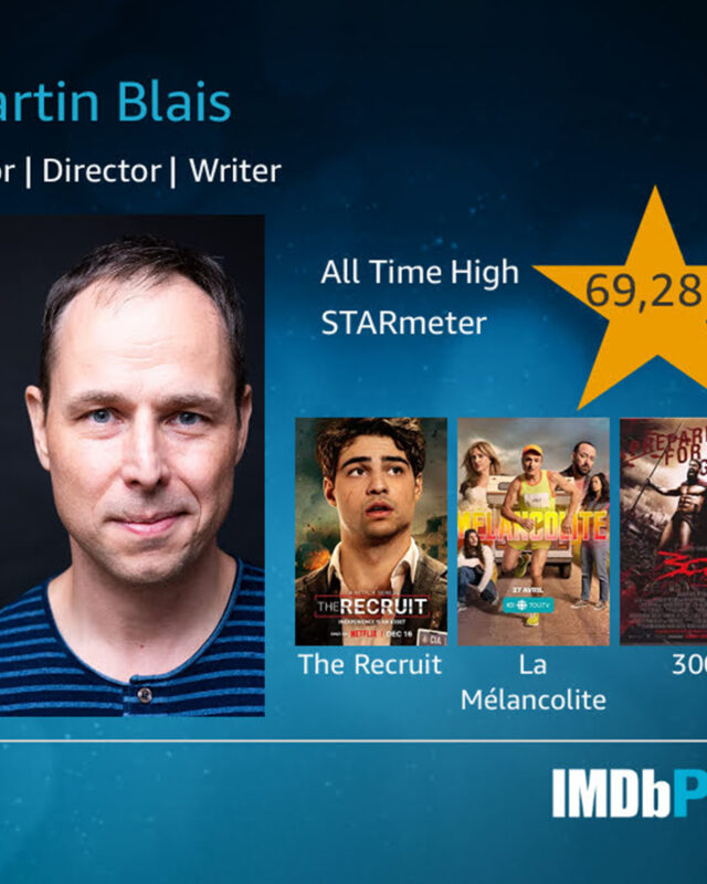 IMDbPro StarMeter — Martin Blais