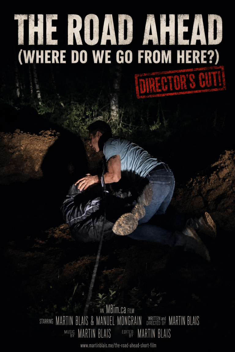 Affiche du court métrage The Road Ahead de Martin Blais / Poster for Martin Blais’s short film The Road Ahead